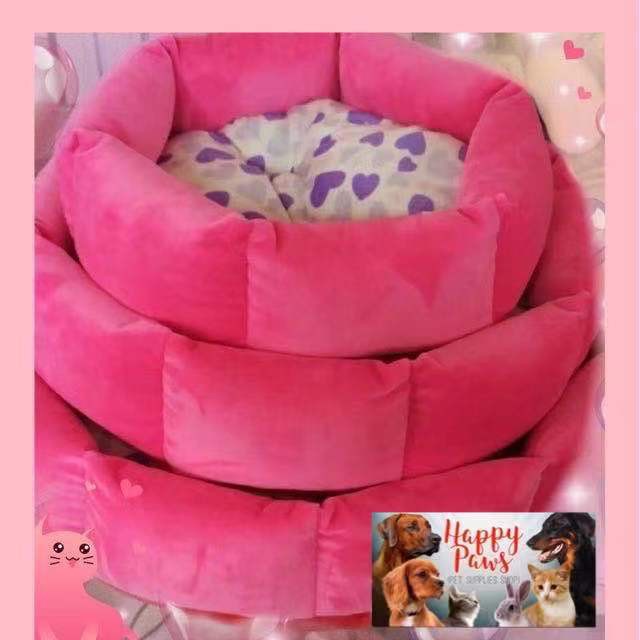 【HAPPY PAWS PET】PET BED 1 detachable beddingd comfy bed 3 sizes