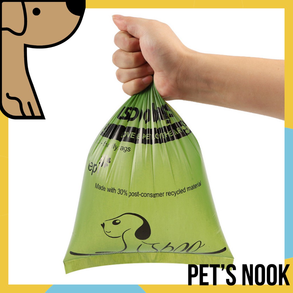 Cornstarch Compostable Pet Waste Biodegradable Dog Poop Bag Shopee
