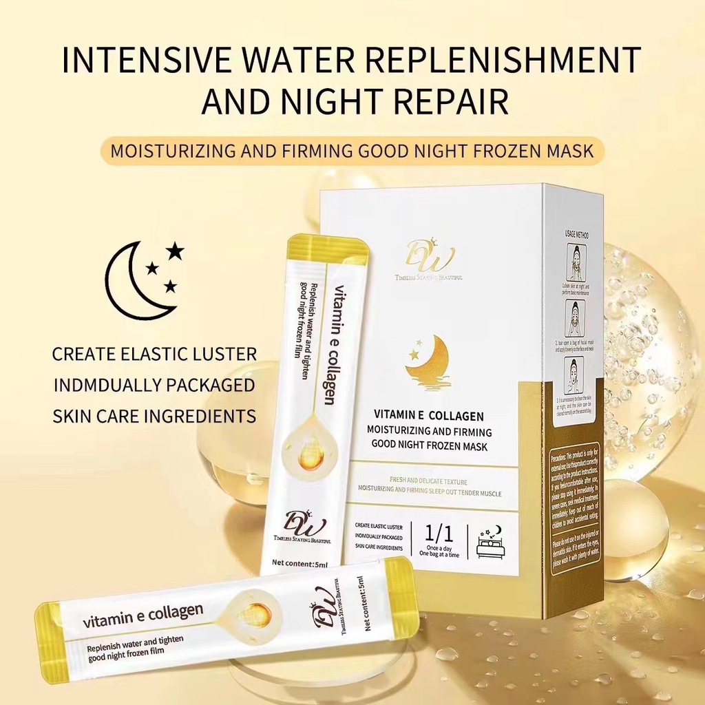 DW VITAMIN E COLLAGEN SLEEP MASK MOISTURIZING AND FIRMING GOOD NIGHT