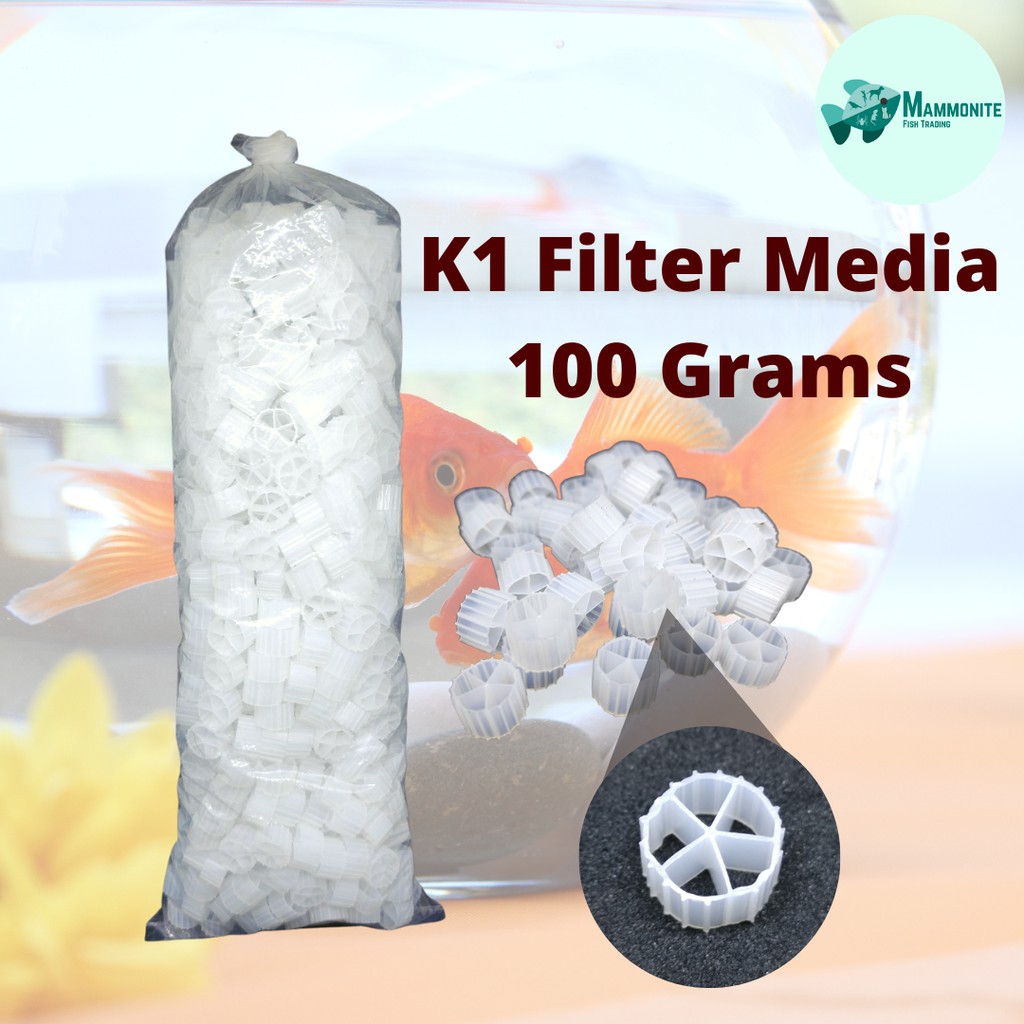 Premium K1 Filter Media Biofilter For Aquarium 100 Grams Pack For Freshwater and Saltwater