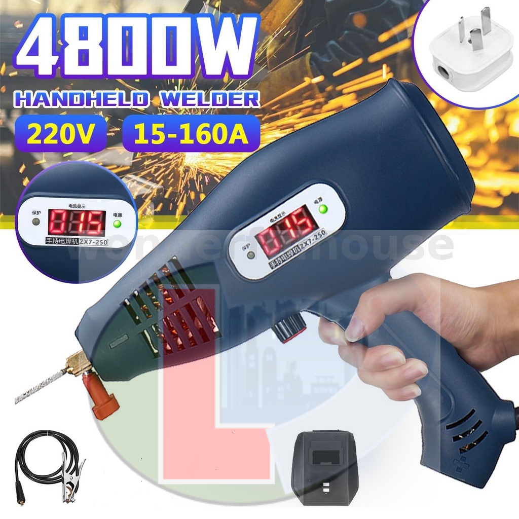 0160A Digital Electric Auto Welding Machine 220V 4800W Handheld Arc Welding Guns Welder Tool