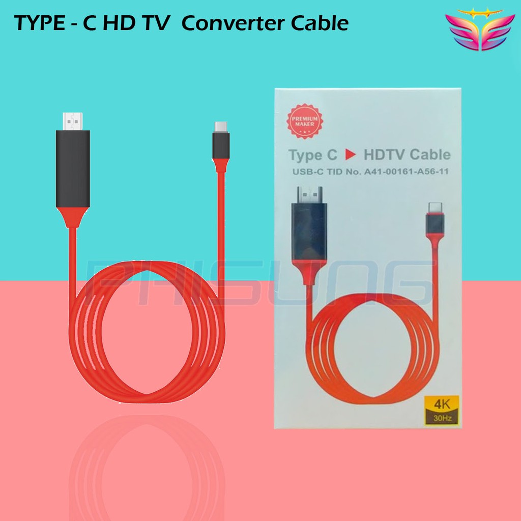 USB 3.1 Usb C To HDMI 4K Adapter Cable 2M Type C To HDMI Cable Shopee