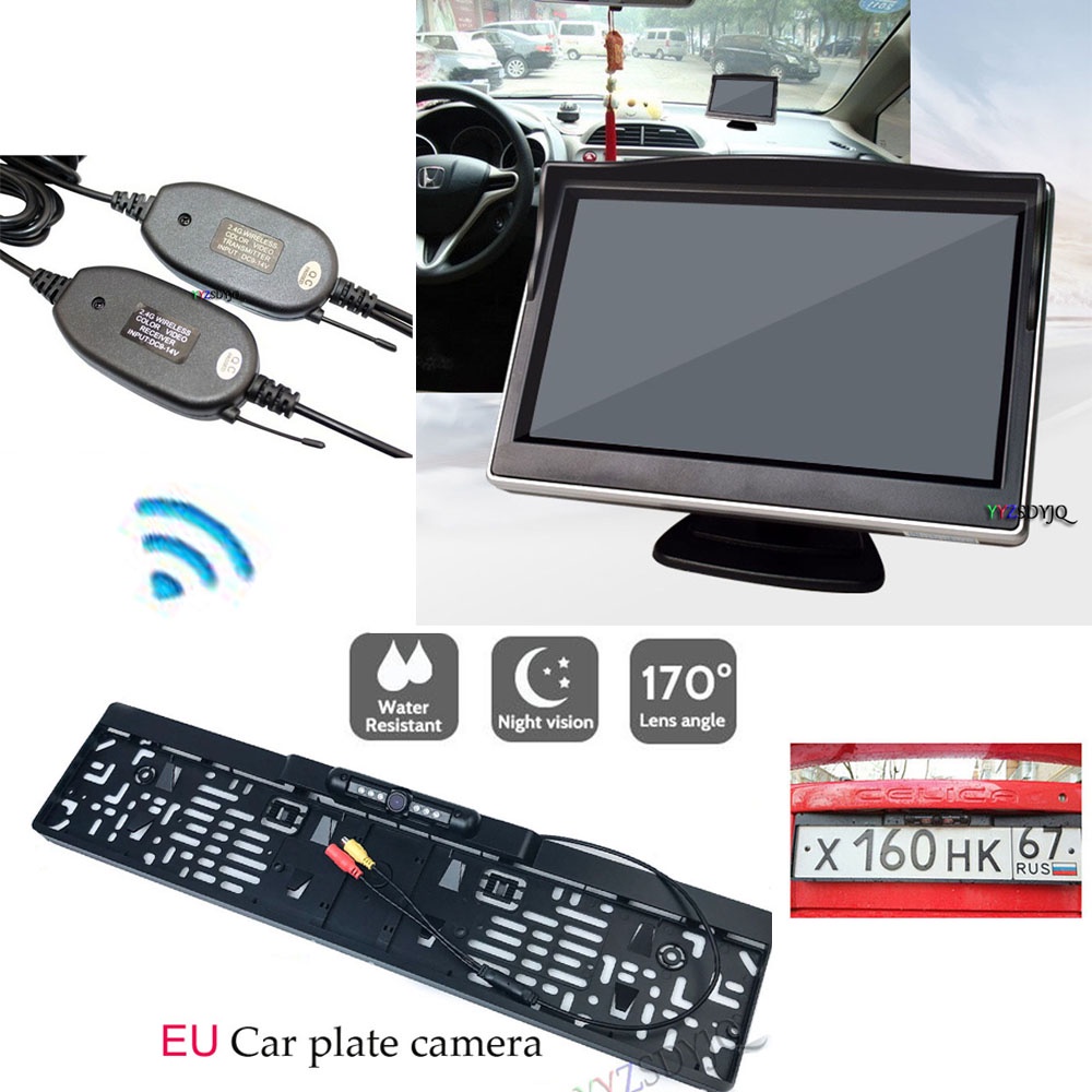 3 in 1 Wifi Wireless Rear View Camera Vehicle Monitor Video System Car Parking Monitor With