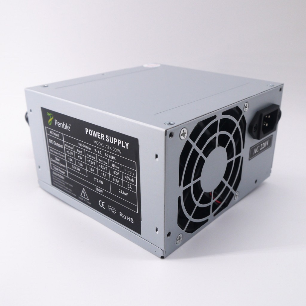 Penble ATX600W Small Fan Power Supply 600Watts PSU Shopee Philippines