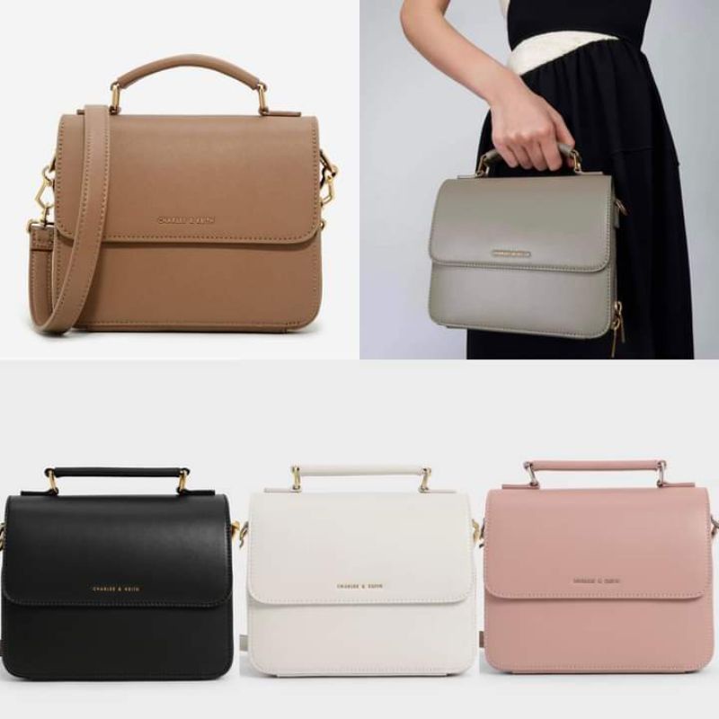 charles & keith front flap top handle crossbody bag Shopee Philippines