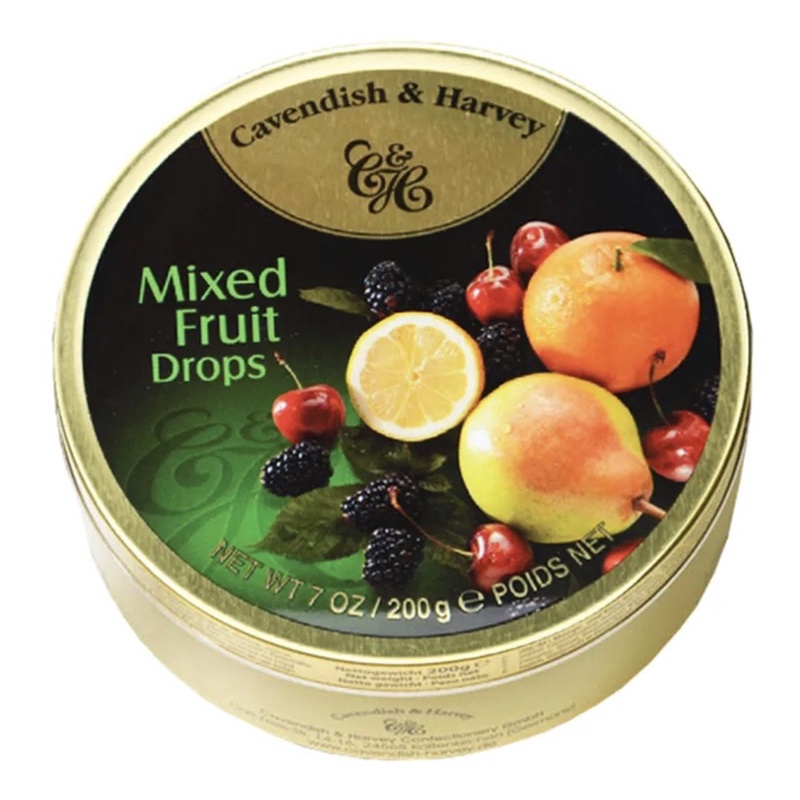 Cavendish & Harvey mixed fruit drop Candy made in germany Size 200g