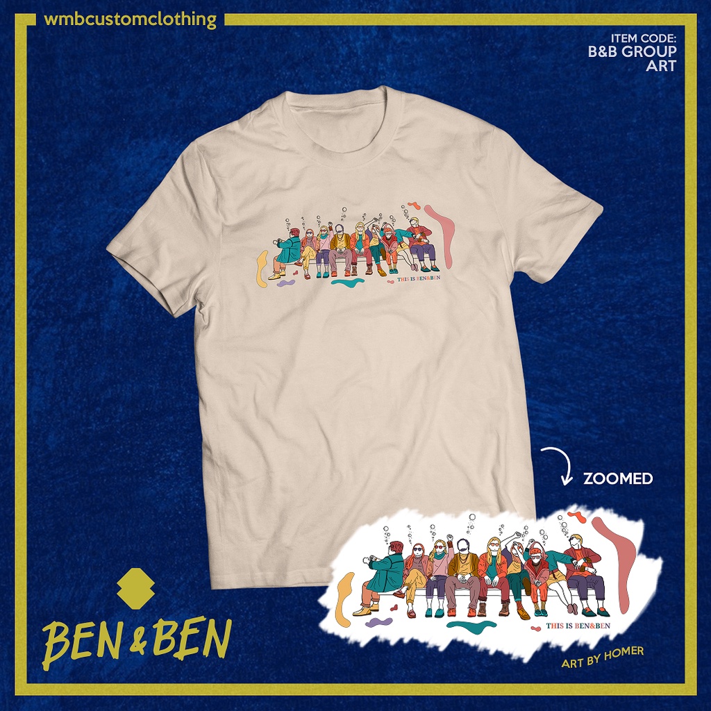 Ben&Ben Group Fan Art Shirt by WMB Clothing Shopee Philippines