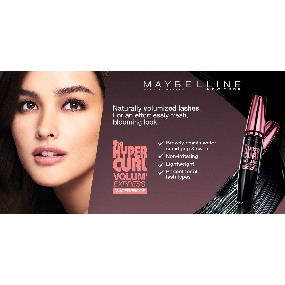 Authentic Maybelline Hypercurl Mascara (Black) Shopee Philippines