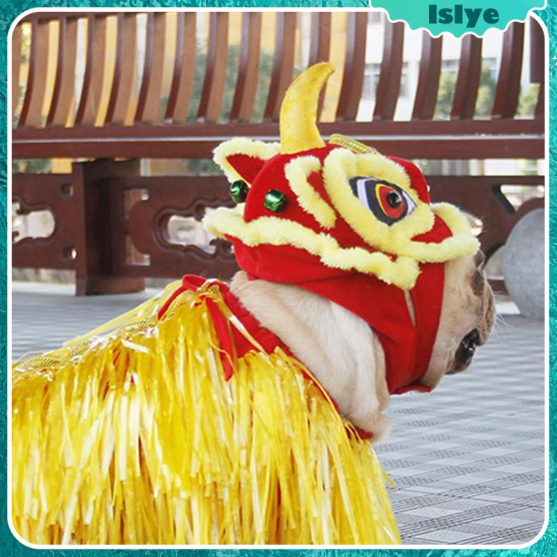 Dog Lion Costume Pet New Year Cosplay Dress Cute Pet Holiday Clothes