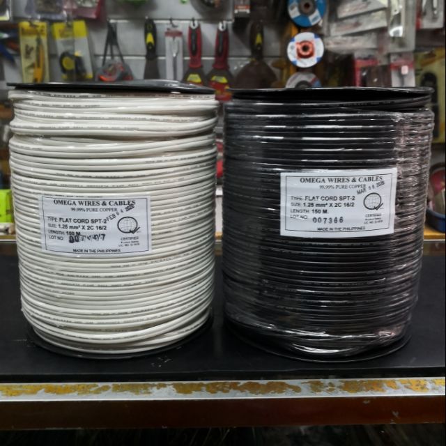 Original Omega / Powerflex Flatcord / Flat Cord 16 per roll Shopee