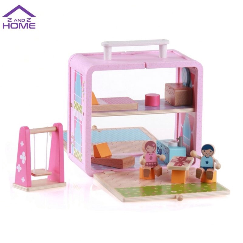 Doll House Boxset Wooden Toy Shopee Philippines