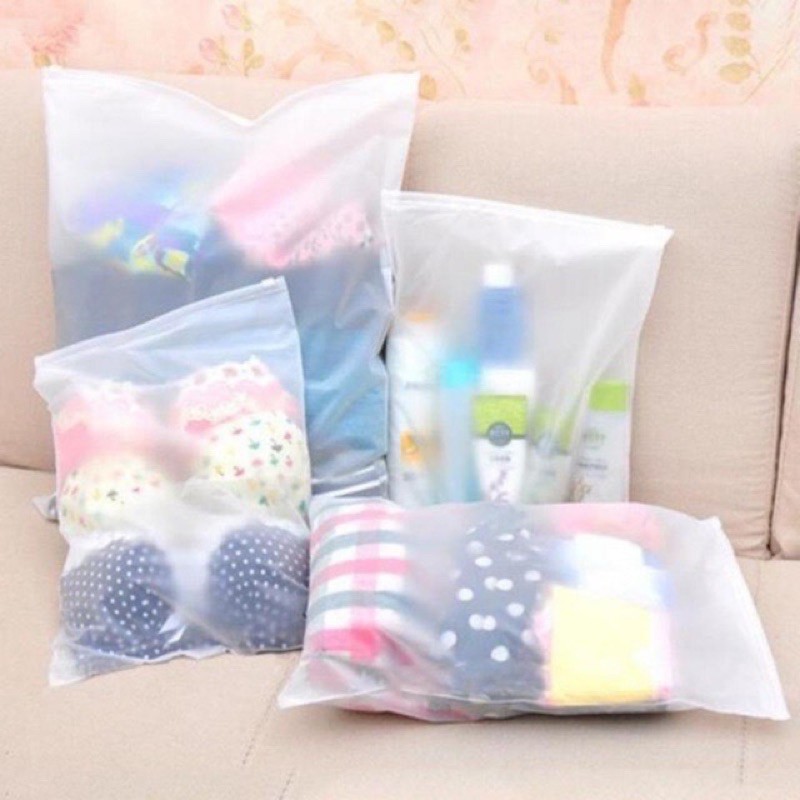 clothing ziplock bag / frosted matte ziplock bag / travel pouch