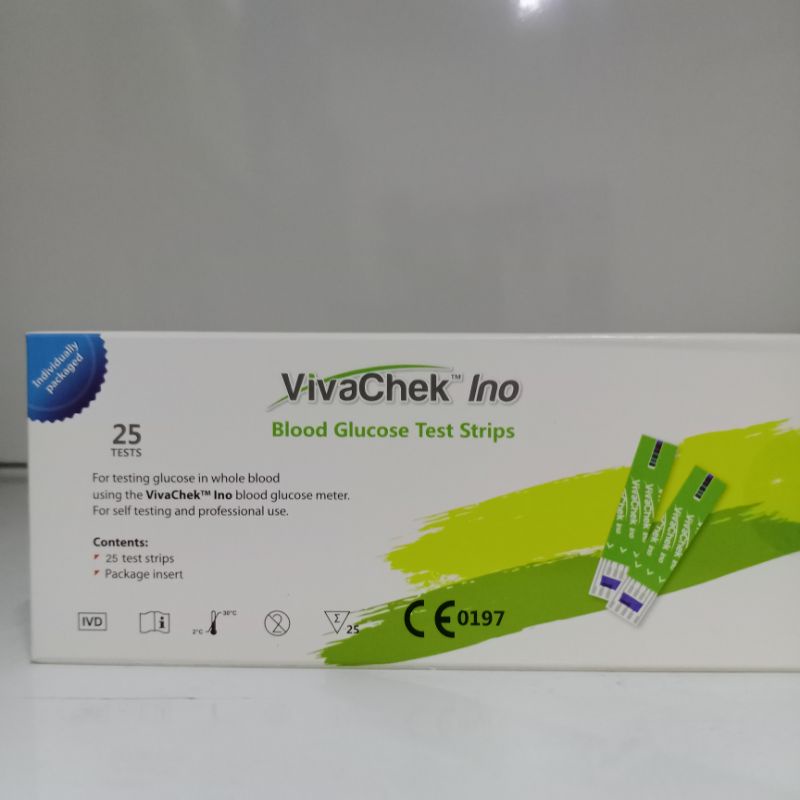 Vivacheck Ino blood glucose test strips 25tests Shopee Philippines