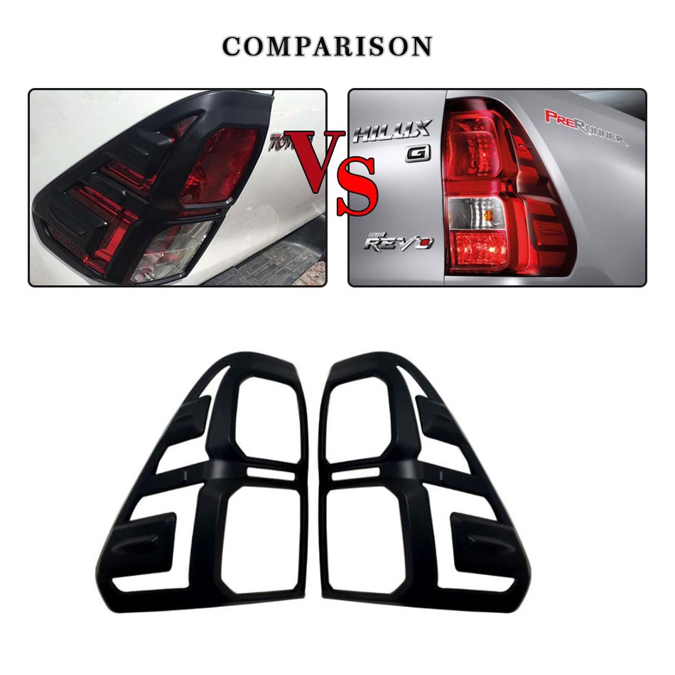Toyota Hilux Revo Conquest 20162020 Tail Light Cover Garnish Matte