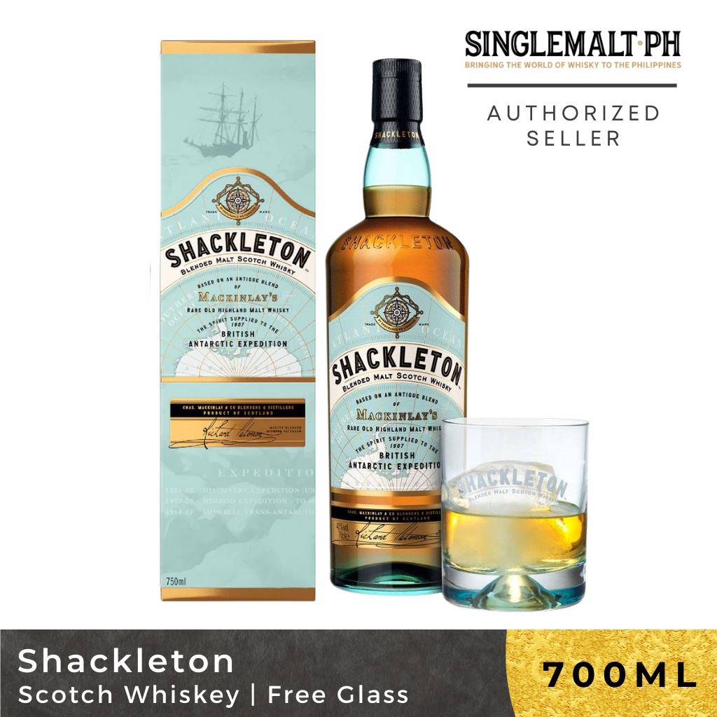 Shackleton Blended Malt 70cl with FREE Glass Shopee Philippines
