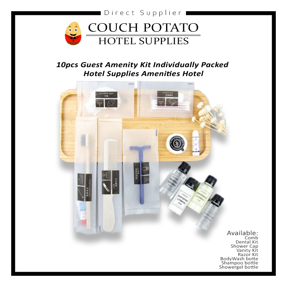 10pcs Guest Amenity Kit Individually Packed Hotel Supplies Amenities