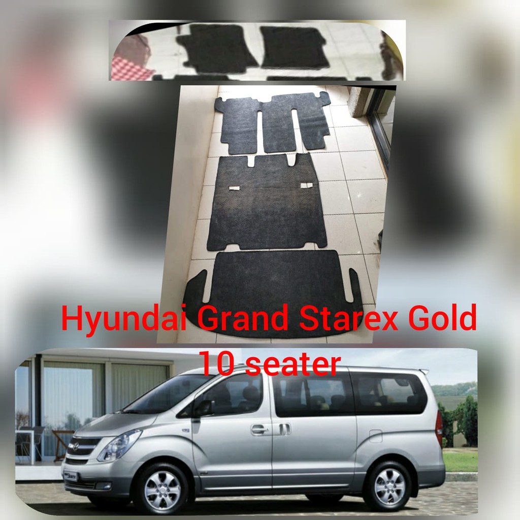 Hyundai Grand Starex Gold 10 seater Nomad Rubber Car Mat Shopee