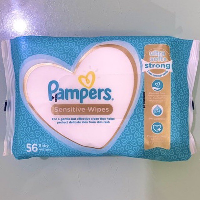 Pampers Sensitive Wipes (56 sheets) Shopee Philippines