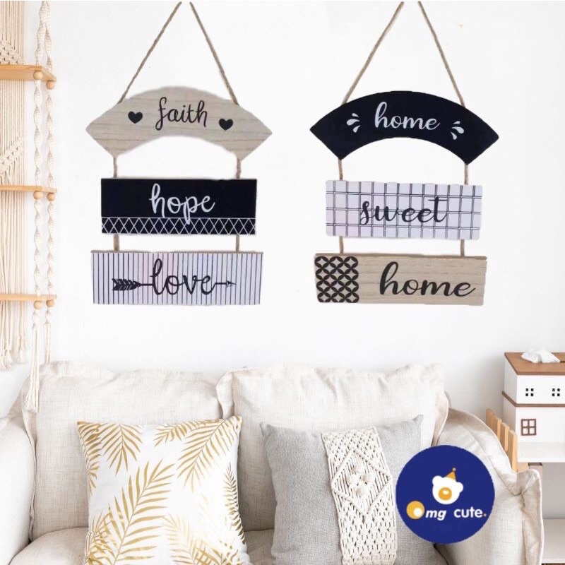 Home Sweet Home Wooden Wall Decor Shopee Philippines