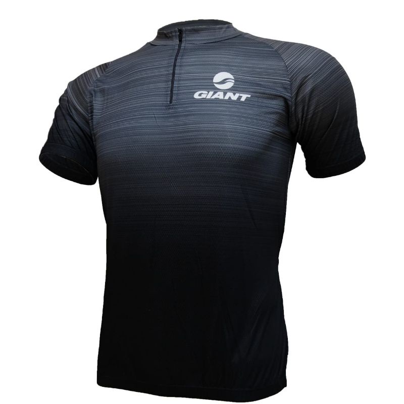 GIANT Bike Cycling Jersey Half Zip Short Sleeve with Zipper & Back