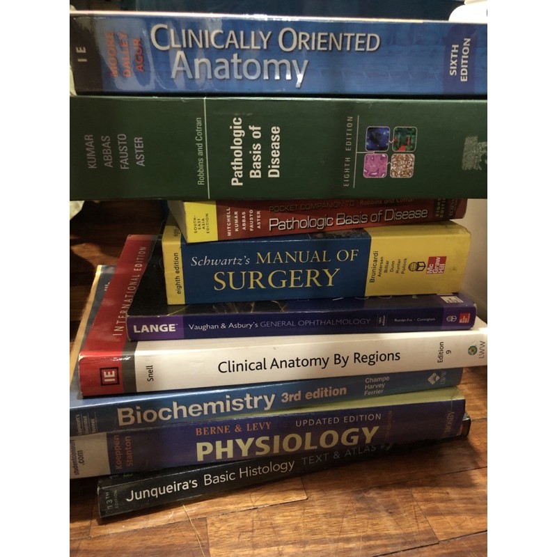 Medical Books Part 1 Med school Textbooks Shopee