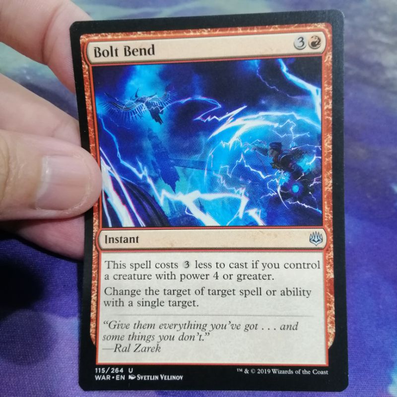 1 Bolt bend WAR of the spark MTG card magic commander EDH Shopee