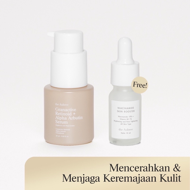 The Aubree Granactive Retinoid + Alpha Arbutin Serum 20ml Shopee