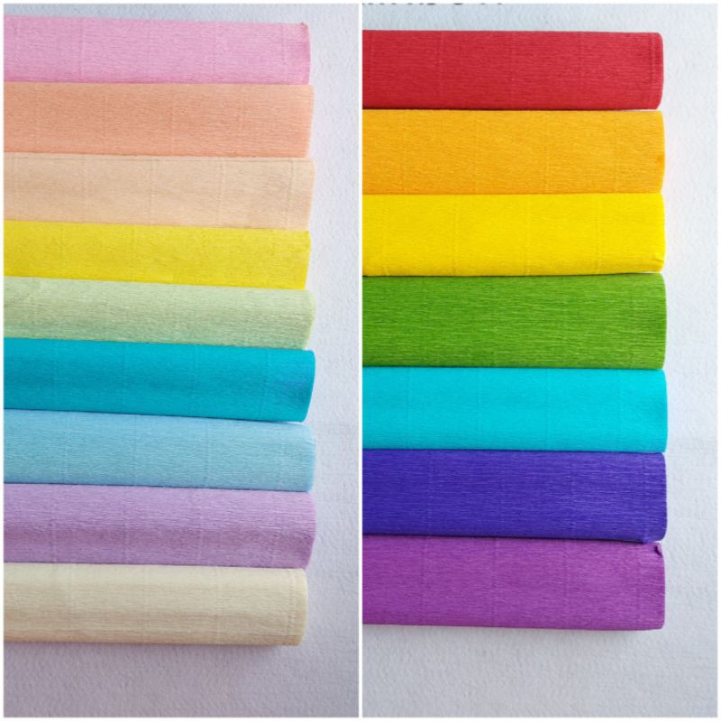 Premium Crepe paper / Heavy Crepe 0.5x2 meters Shopee Philippines