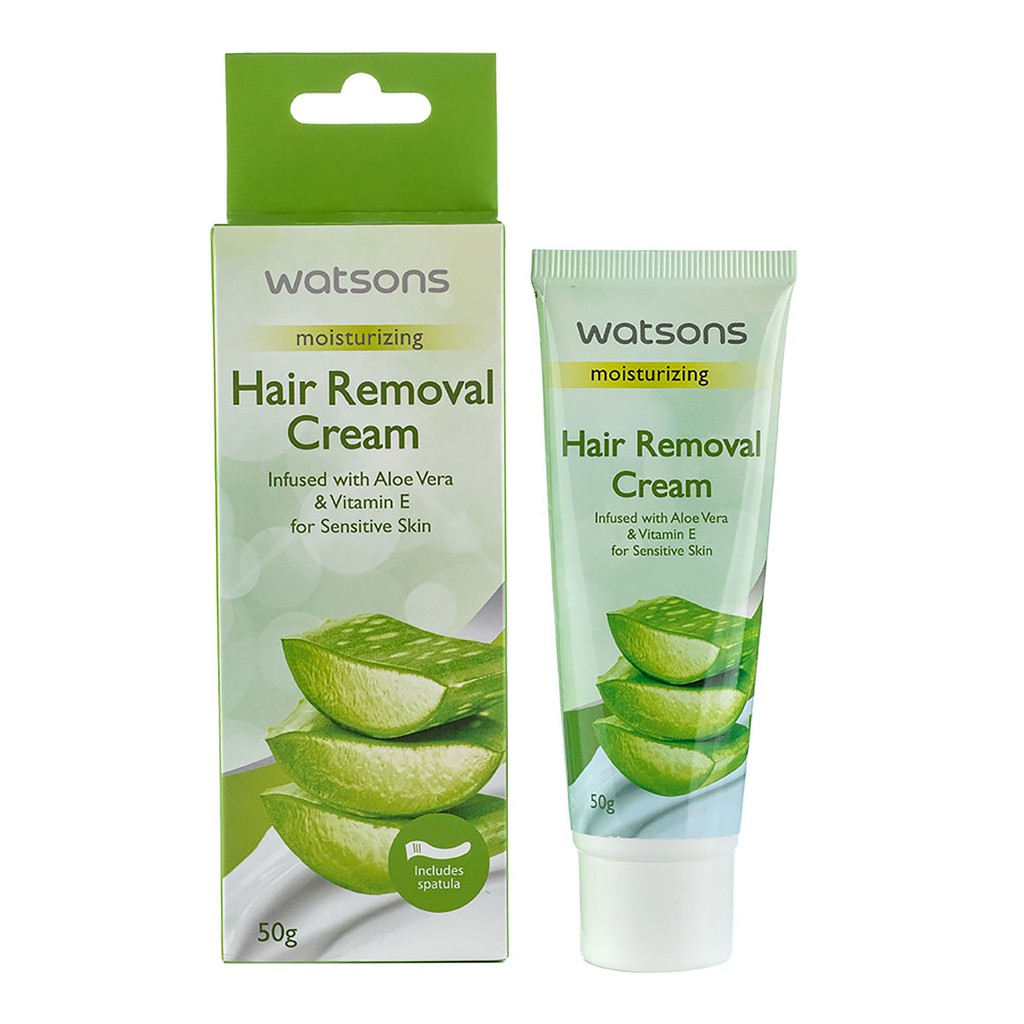 WATSONS Aloe Vera & Vit E Hair Removal Cream 50g Shopee Philippines
