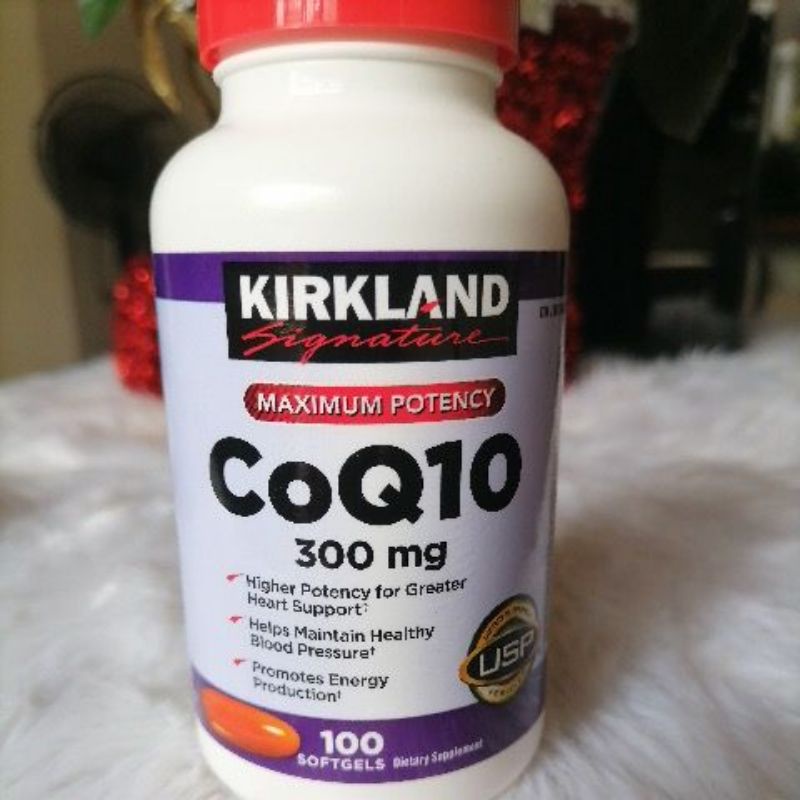 Kirkland Signature CoQ10 Maximum Potency 300mg 100 softgels Shopee