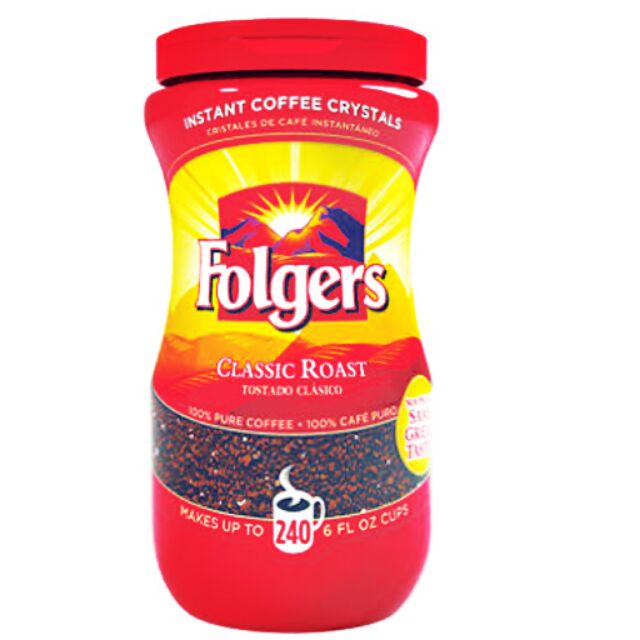 FOLGERS INSTANT ROAST COFFEE 6 fl oz(240 cups servings) Shopee