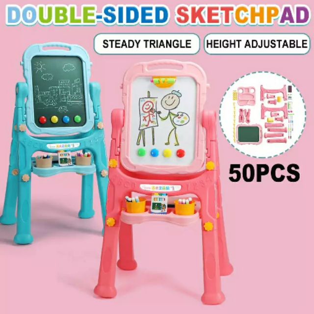 Large DoubleSided Drawing Board for Kids / Black and White Board Shopee Philippines
