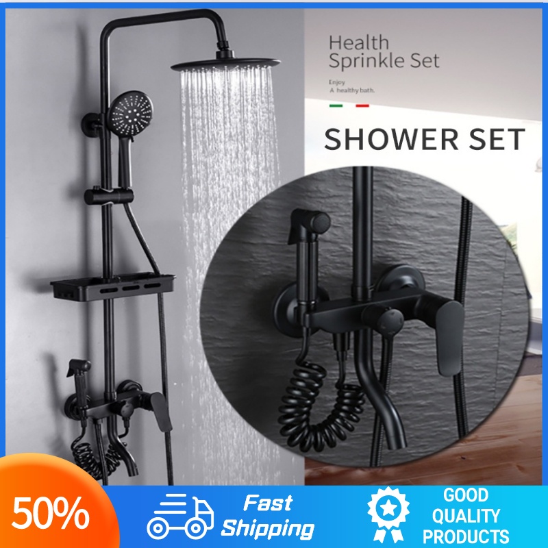 Shower Set With Faucet Stainless Hot And Cold Rain Shower High Quality