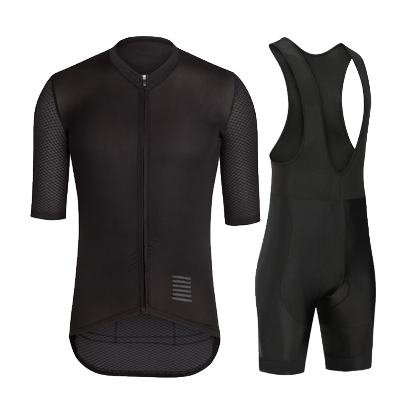 Cycling Jersey Black Powerband Plain for Men 2022 Short Sleeve Jersey