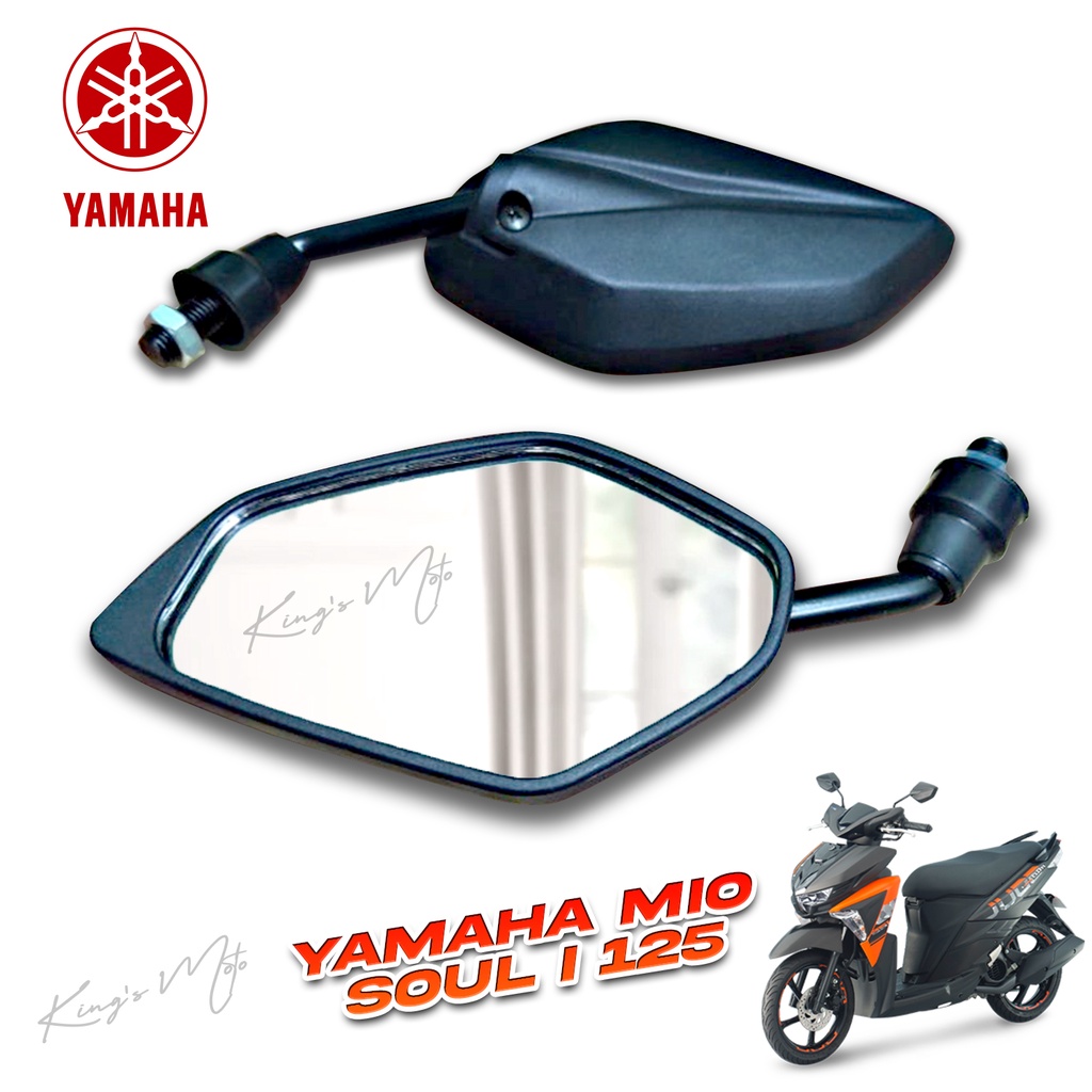 YAMAHA MIO SOUL i125 Side mirror genuine parts black short stem COD