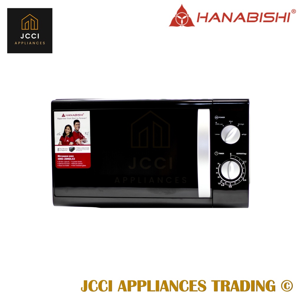 Hanabishi Microwave Oven 20 Liters 6 Power Levels (HMO20MDLX3