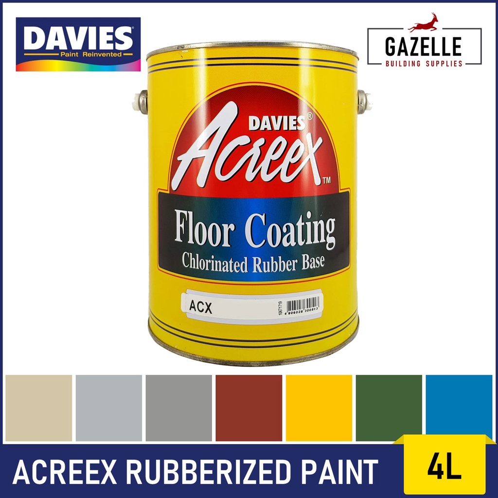 Davies Acreex Rubberized Floor Paint 4L Shopee Philippines