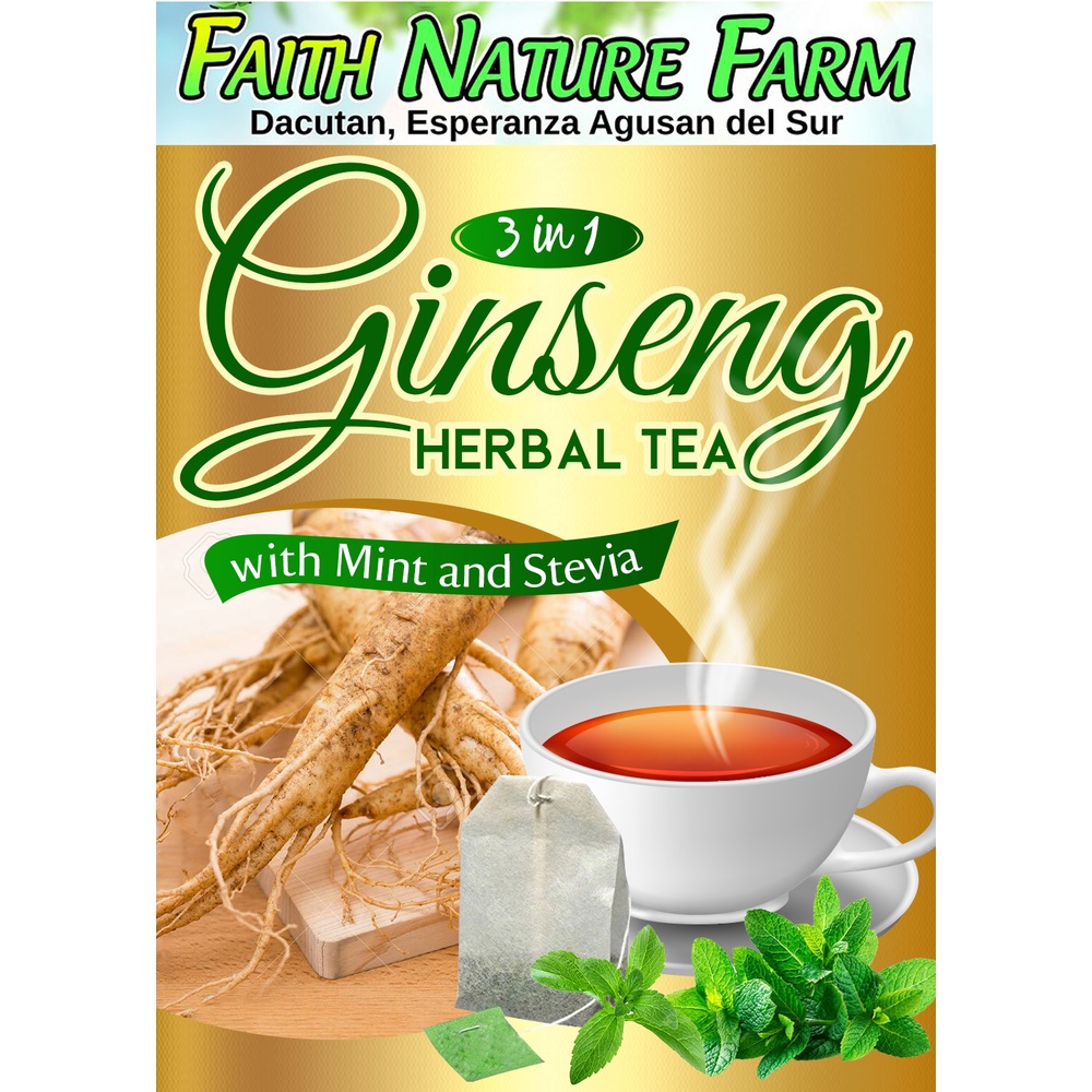 Philippine Ginseng Herbal Tea ( 10 Tea Bags ) Shopee Philippines