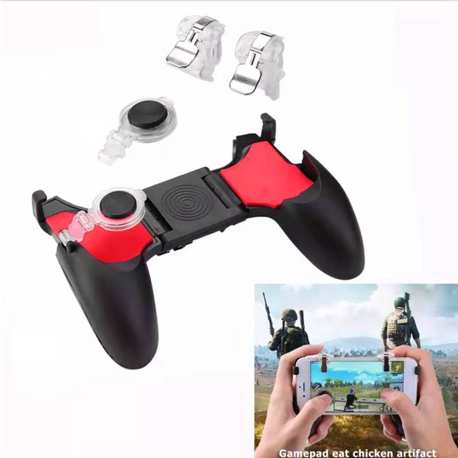 stype/5 in1 Portable Gamepad Mobile Legends PUBG Game Grip Pad Handle