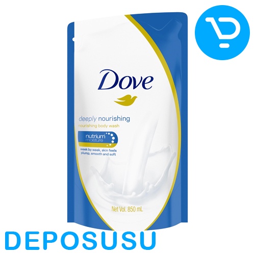 Dove 850 mL Deeply Nourishing Body Wash Refillable Liquid Bath Soap