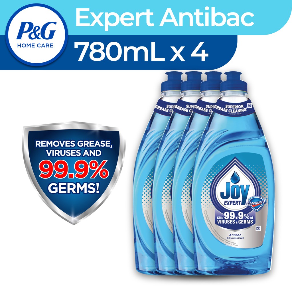 Joy Expert Antibac Dishwashing Liquid 780mL x 4 Shopee Philippines