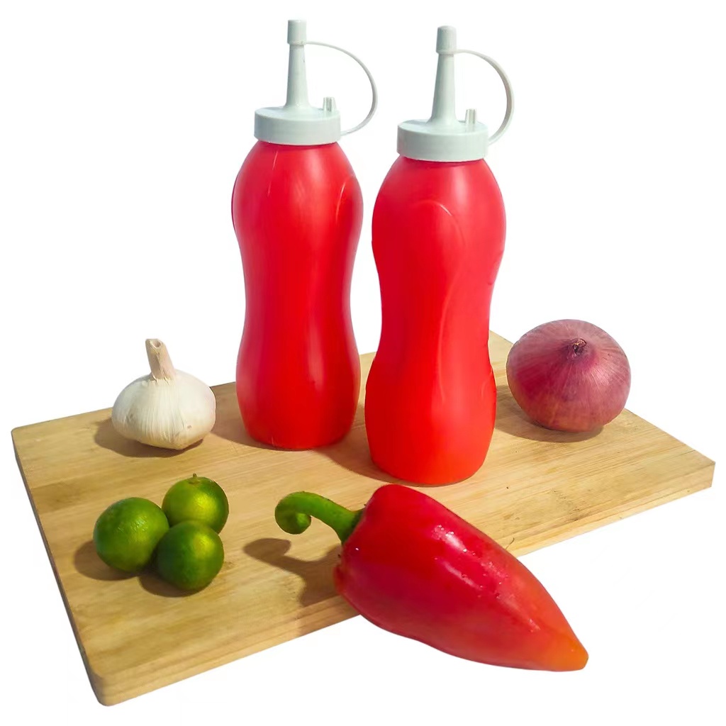 MGSS PH 350ml Plastic Dressing Bottles Squeeze Squirt Condiment ketchup