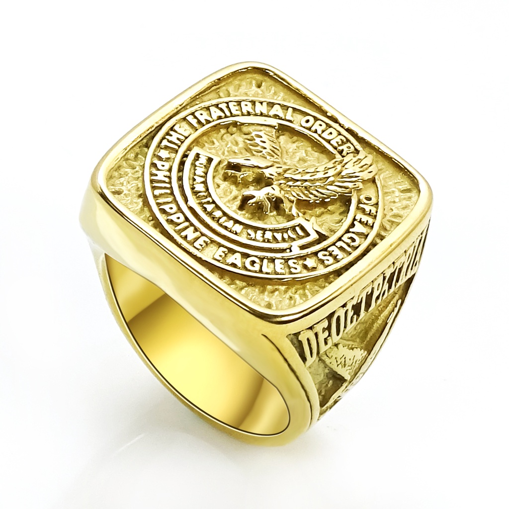 TFOE Ring for Kuya mans , DEO ET PATRIA, Stainless Steel, The Fraternal