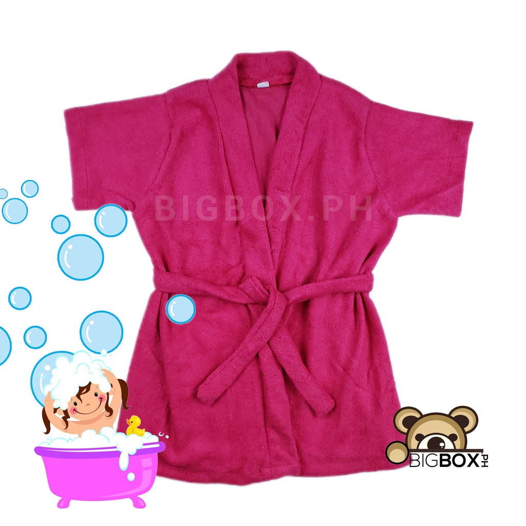 Bath Basics Kids Bathrobe 05 Years Old Shopee Philippines