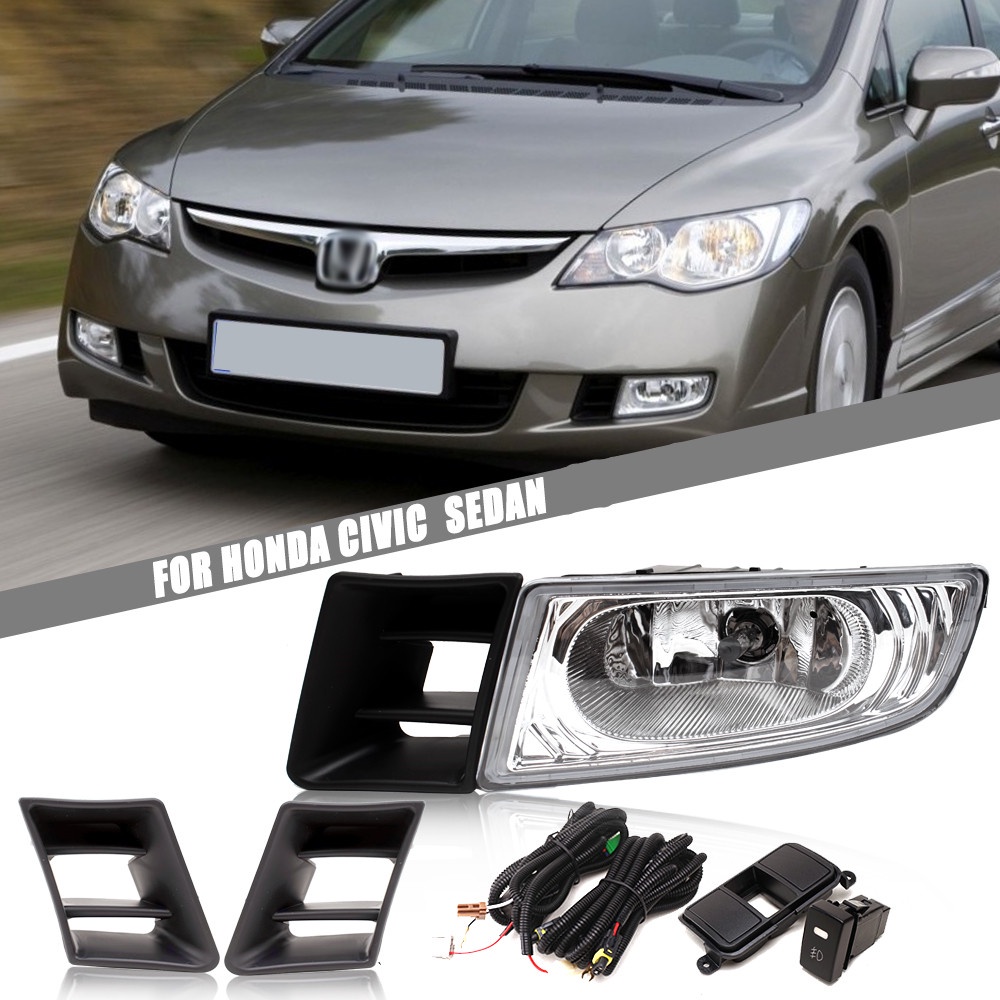 Fog light honda civic fd 2006 2007 2008 2009 Waterproof Fog Lamp Fog
