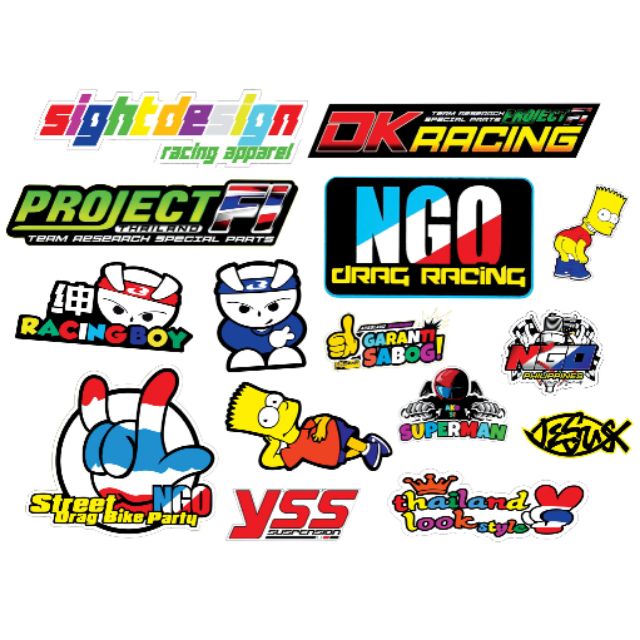Laminated PVC Vinyl Sticker Set C Shopee Philippines