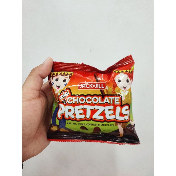 Jack N Jill Chocolate Mini Pretzels stick 28g Shopee Philippines