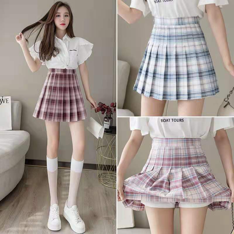 Korean JK Skirt Fashion Sexy ALine Pleated Mini Tennis Skirts Students