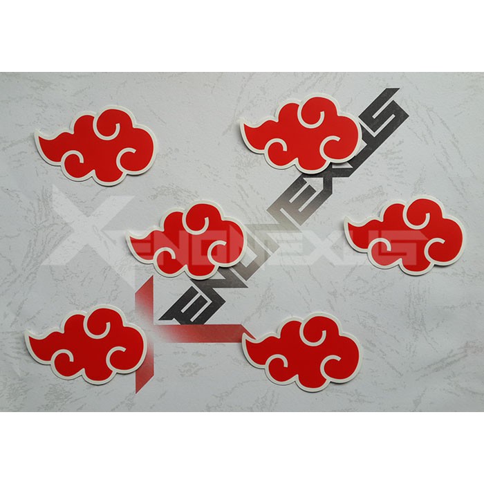 Akatsuki Red Cloud Stickers Naruto Shopee Philippines