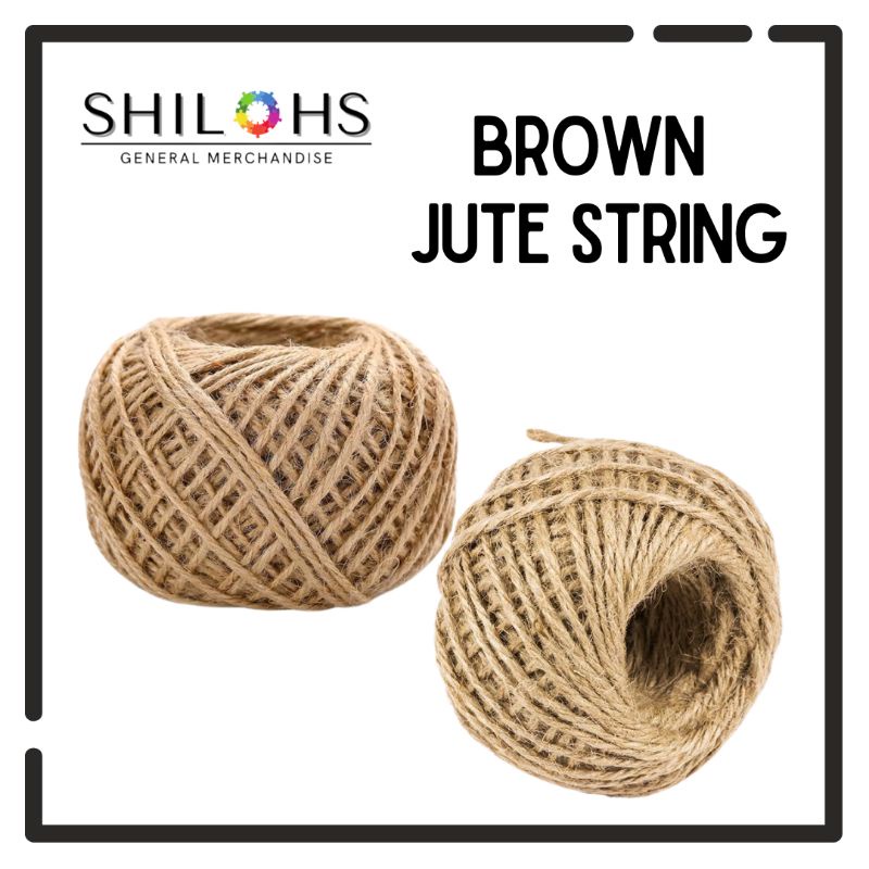 Natural Jute String 50 meters (2mm) Jute Hemp Rope Shopee Philippines